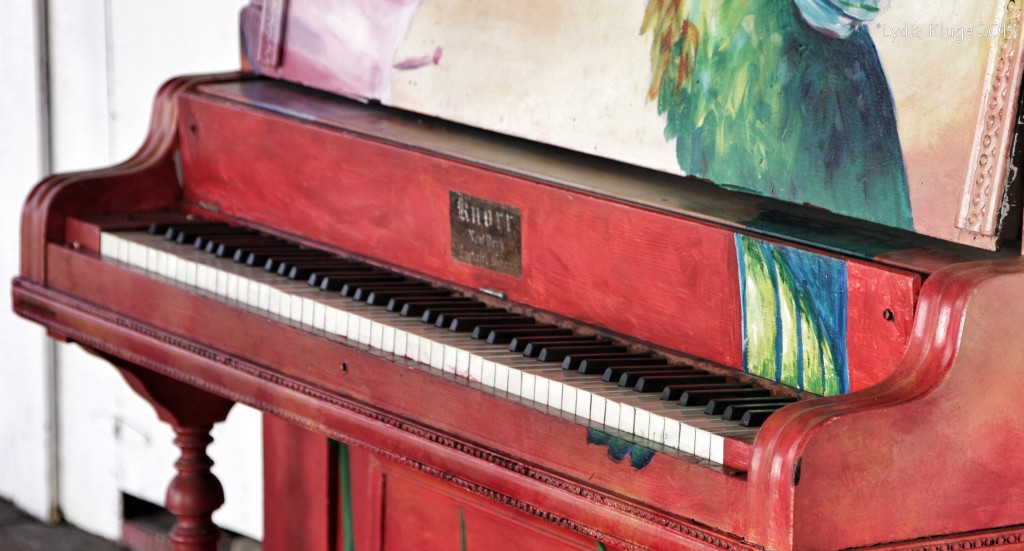 A piano sits waiting for a player, as part of a local initiative.