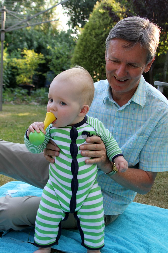 My dad and nephew.