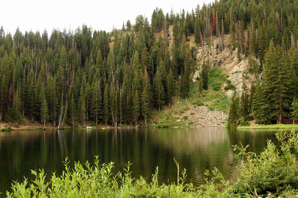 We end up by the beautiful Bloods Lake.